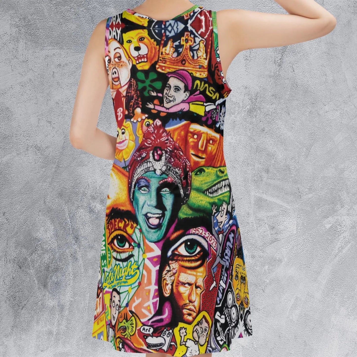 Casual Sleeveless Dress - YVY5CDFC