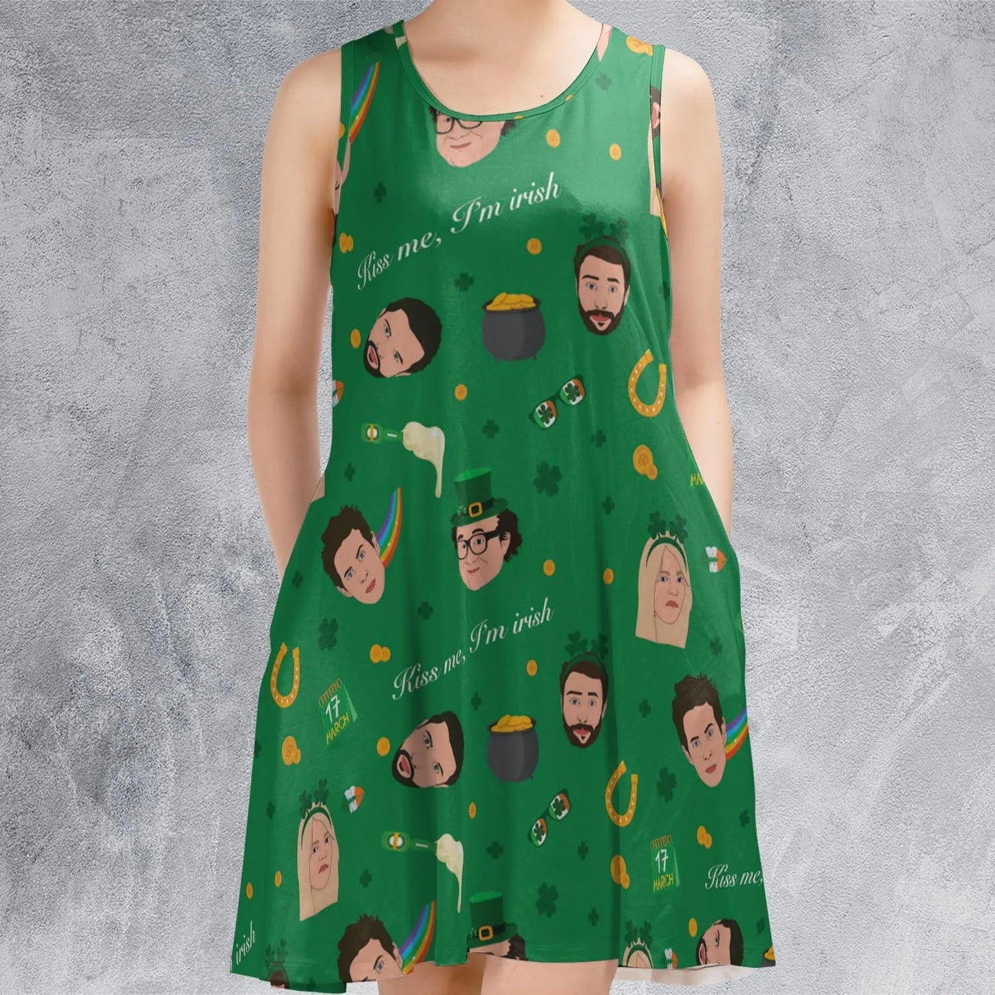 Casual Sleeveless Dress - VWCUPNW5