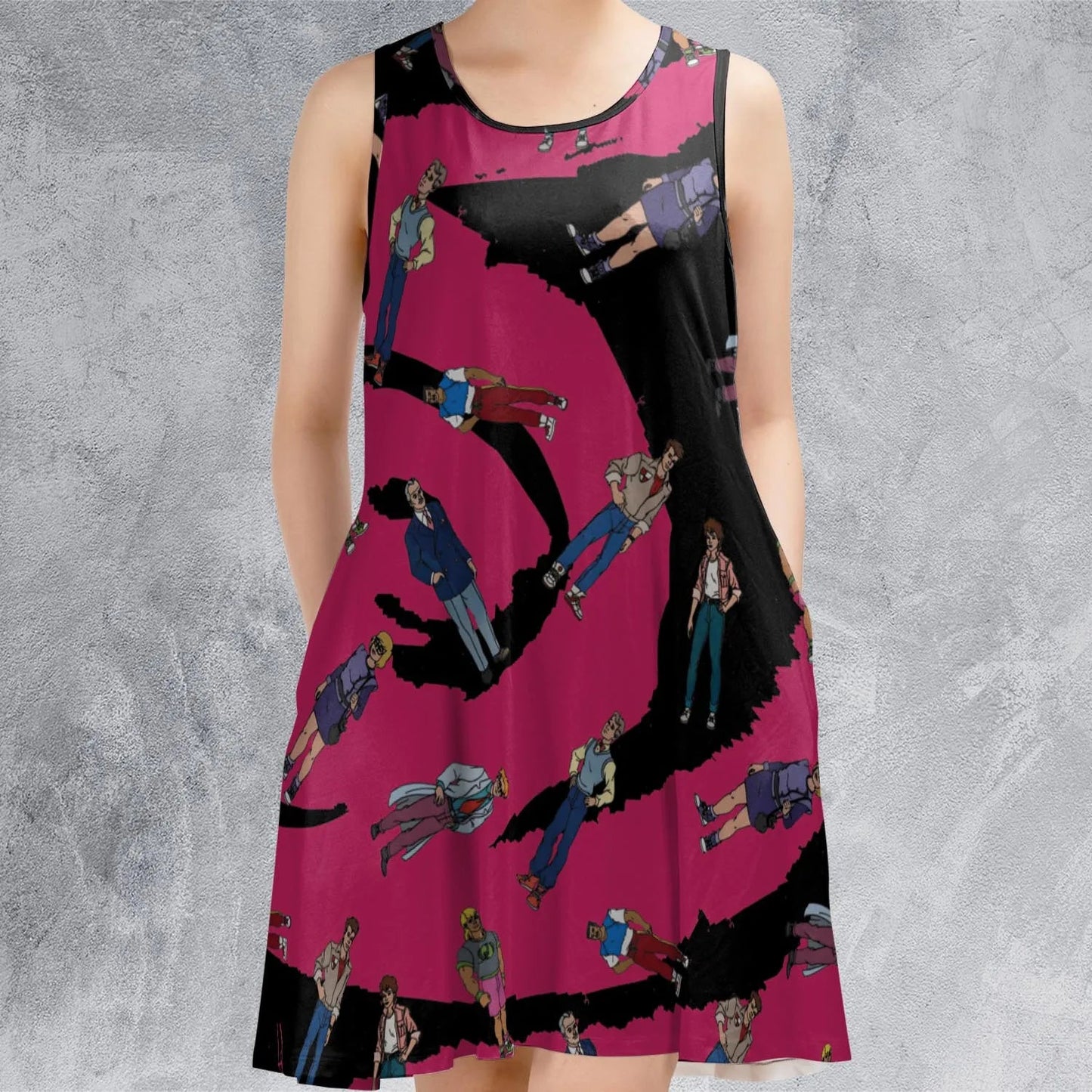 Casual Sleeveless Dress - HB4XZGFR