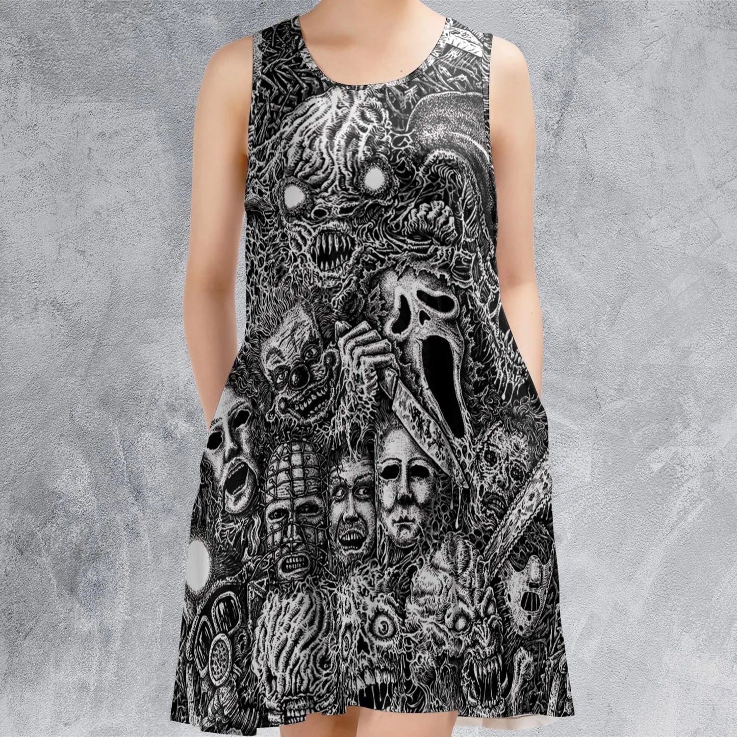 Casual Sleeveless Dress - XK2A5SQN