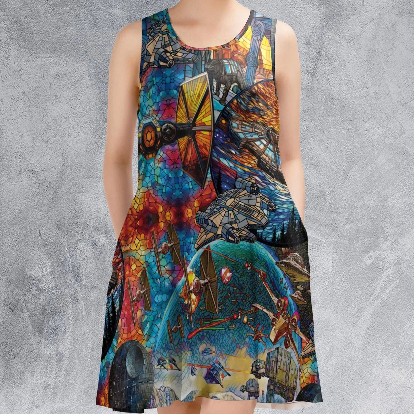 Casual Sleeveless Dress - GY2W7V9Q