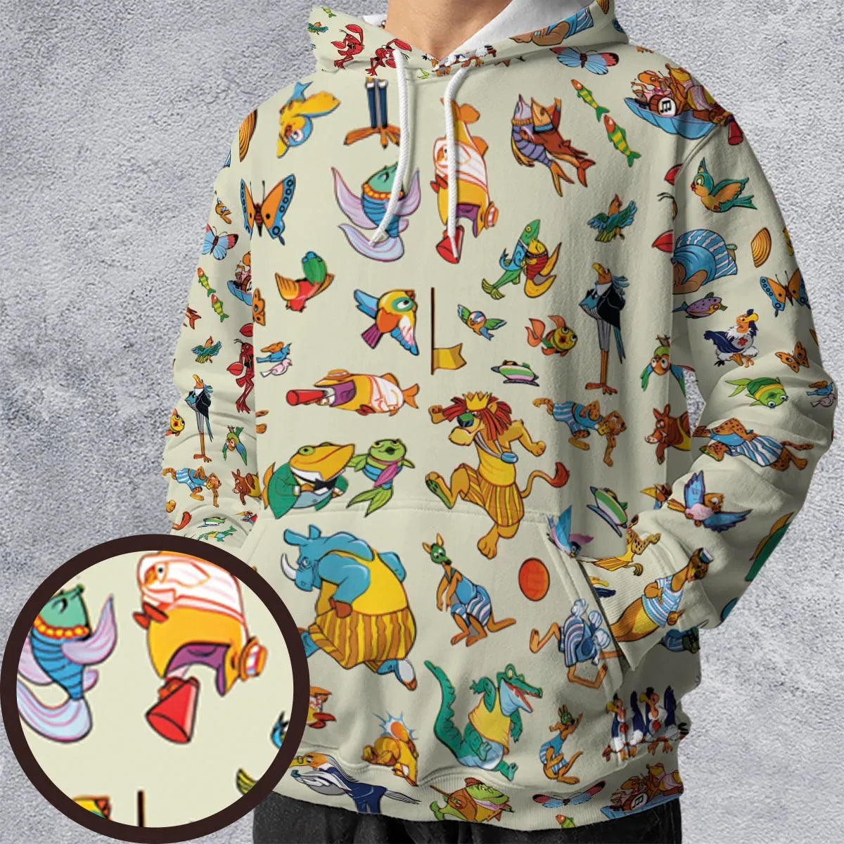Full Print Hoodie - QFGTQASJ