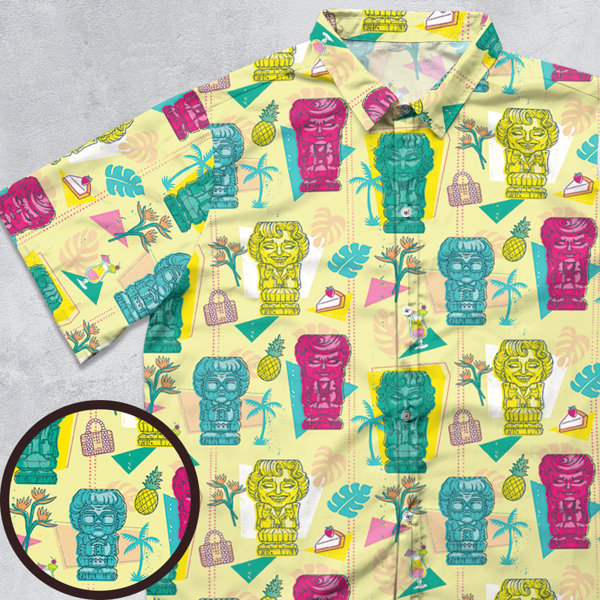 Short Sleeve Button Shirt - FQX435YZ