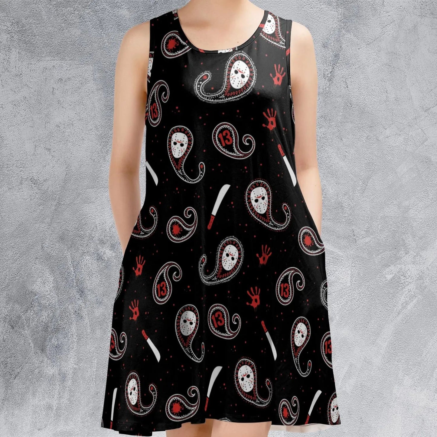 Casual Sleeveless Dress - DKYKLA4H