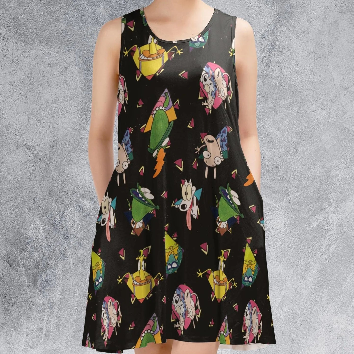 Casual Sleeveless Dress - 6BUCT2HR