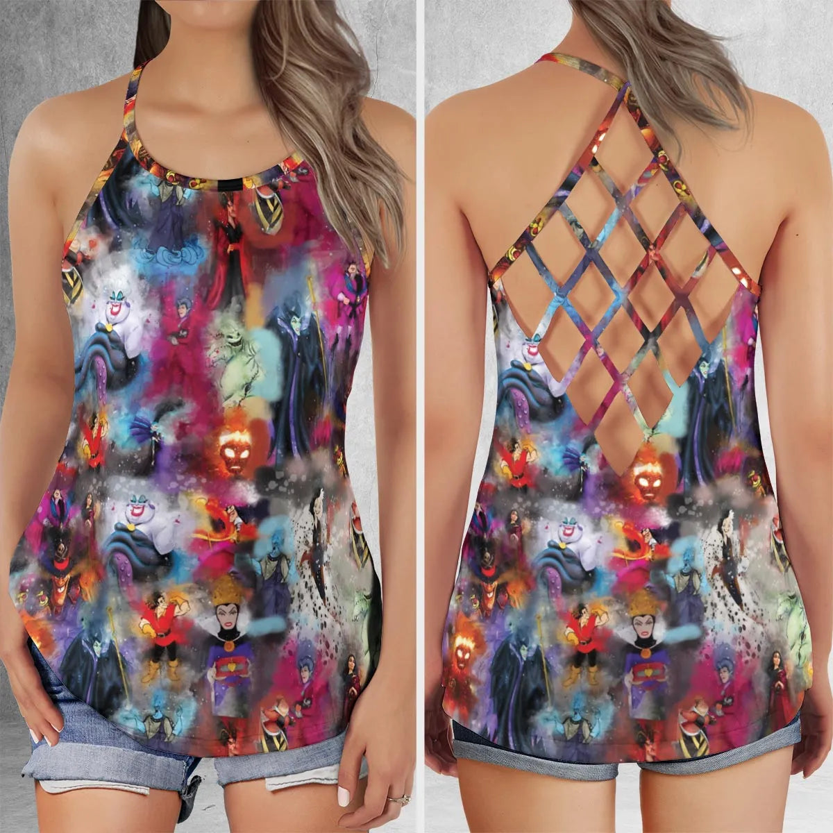 Lattice Back Tank Top - 2VYAN53S