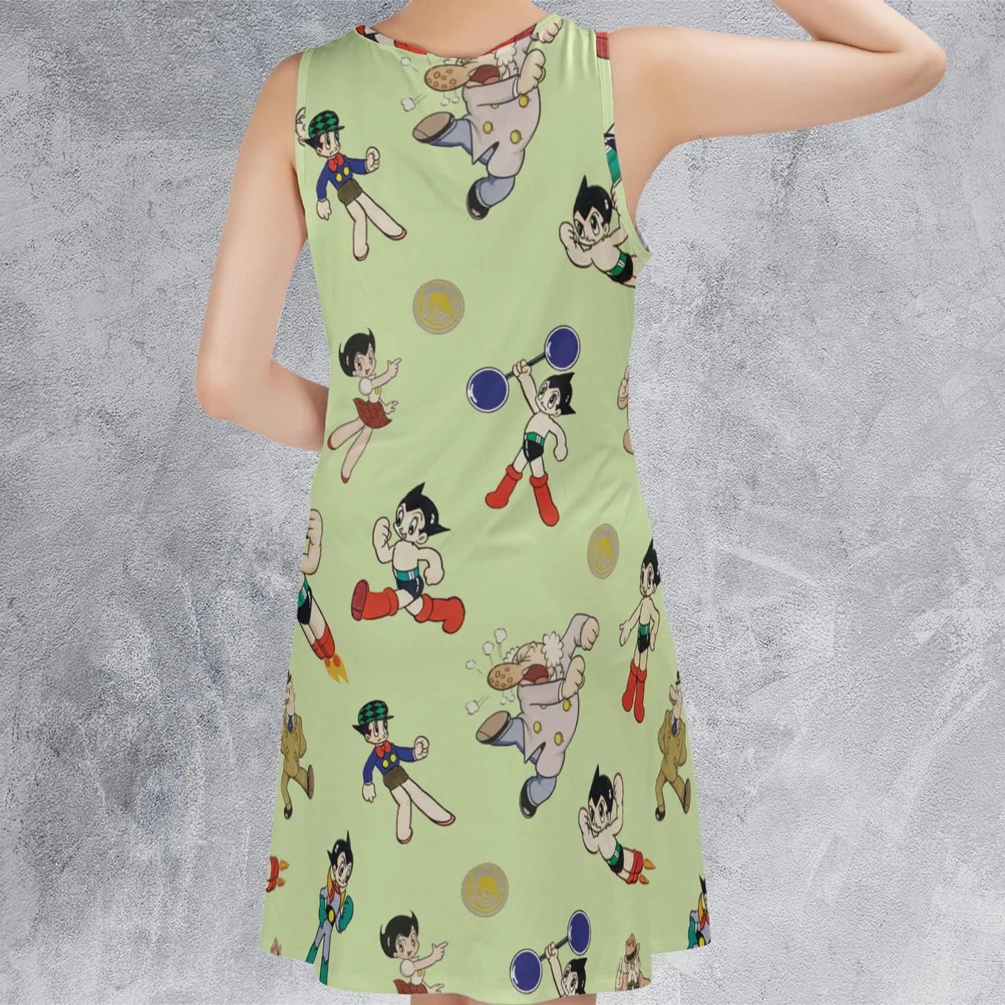 Casual Sleeveless Dress - QWVE154A