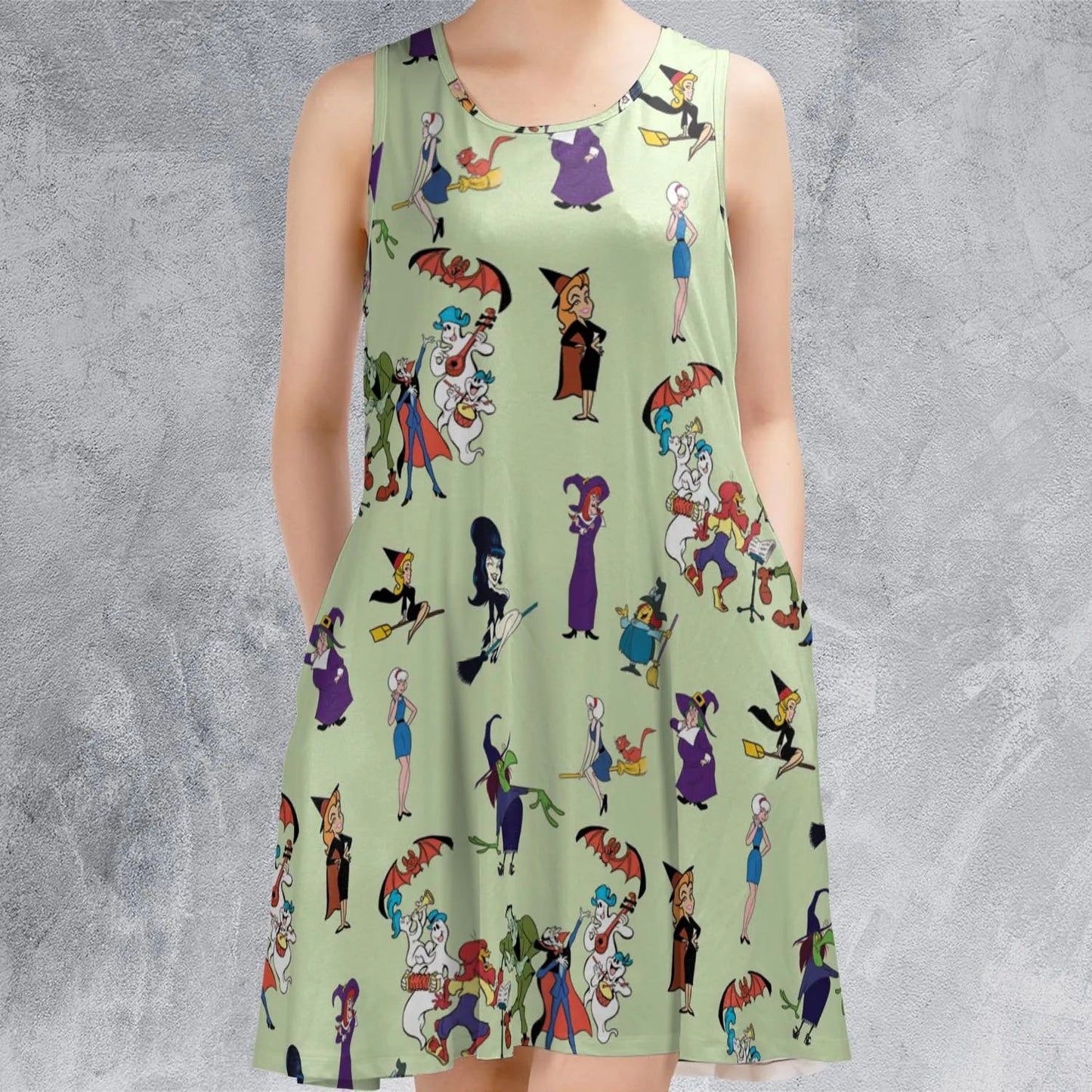 Casual Sleeveless Dress - 5MJ4GNHF
