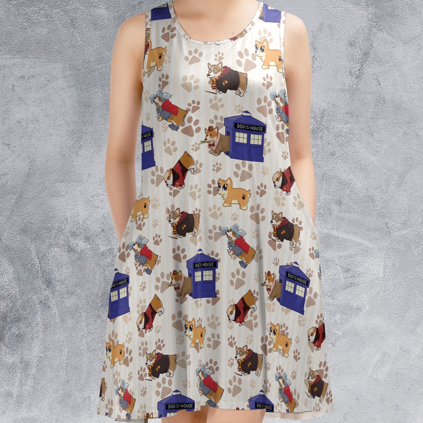 Casual Sleeveless Dress - PGWYDR9Q