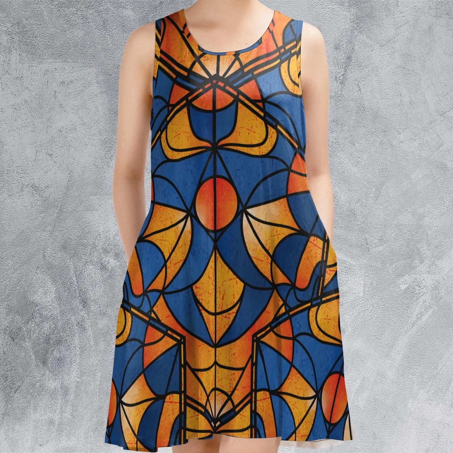 Casual Sleeveless Dress - HFE898MP