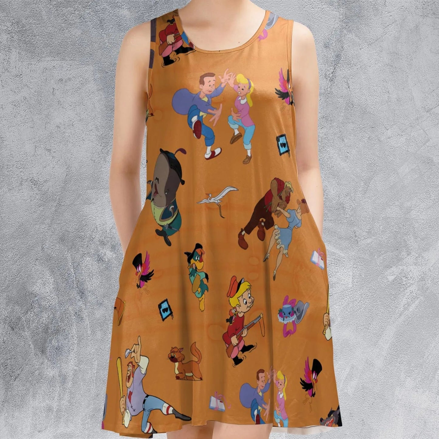 Casual Sleeveless Dress - XEJSVUWR