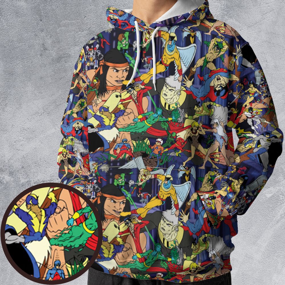 All-over Print Hoodie - 6Y285SDN -  - 1