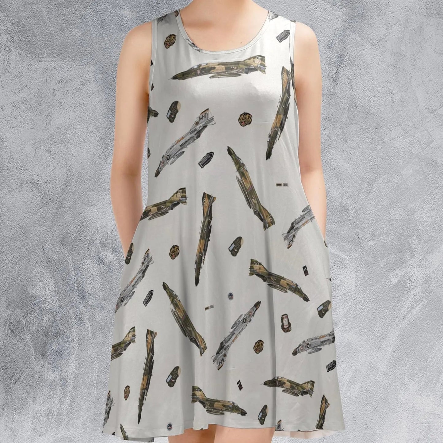 Casual Sleeveless Dress - 5D3SGNPJ