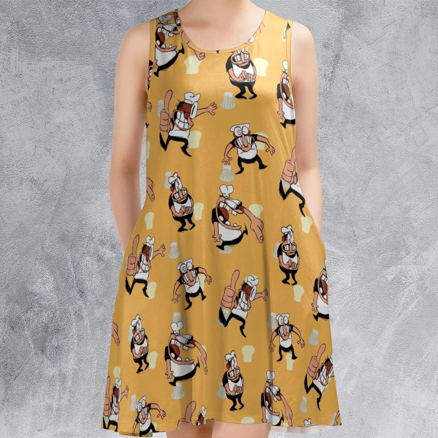 Casual Sleeveless Dress - UDE2WDXL