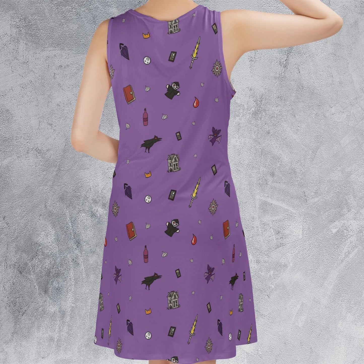 Casual Sleeveless Dress - E3B2CWN5