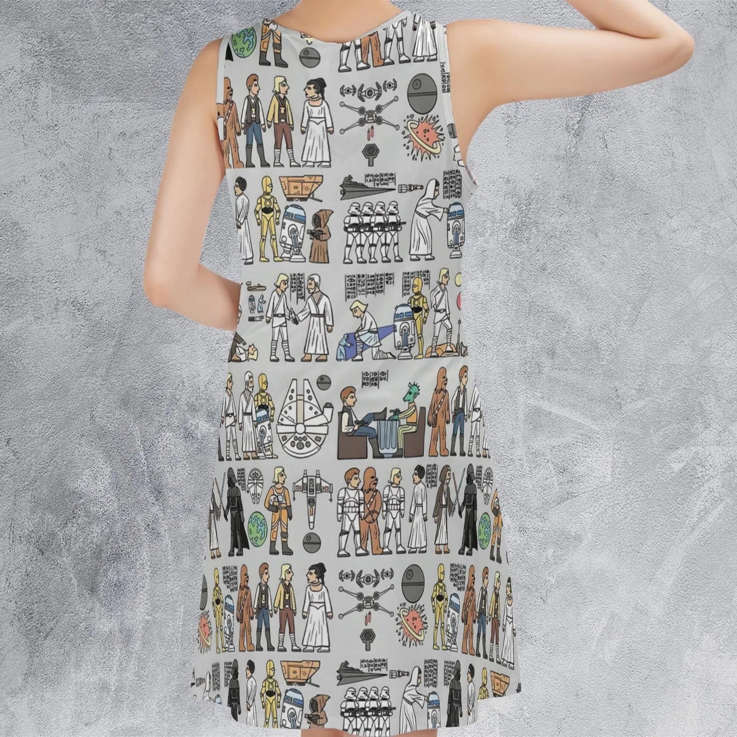 Casual Sleeveless Dress - AYJN3MRR