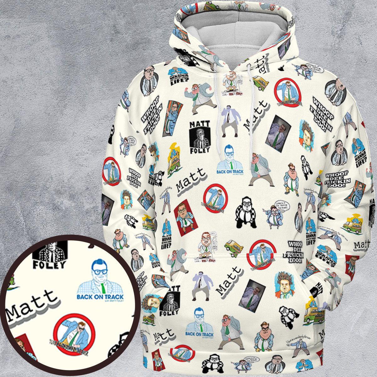 Full Print Hoodie - 7JHF98E4