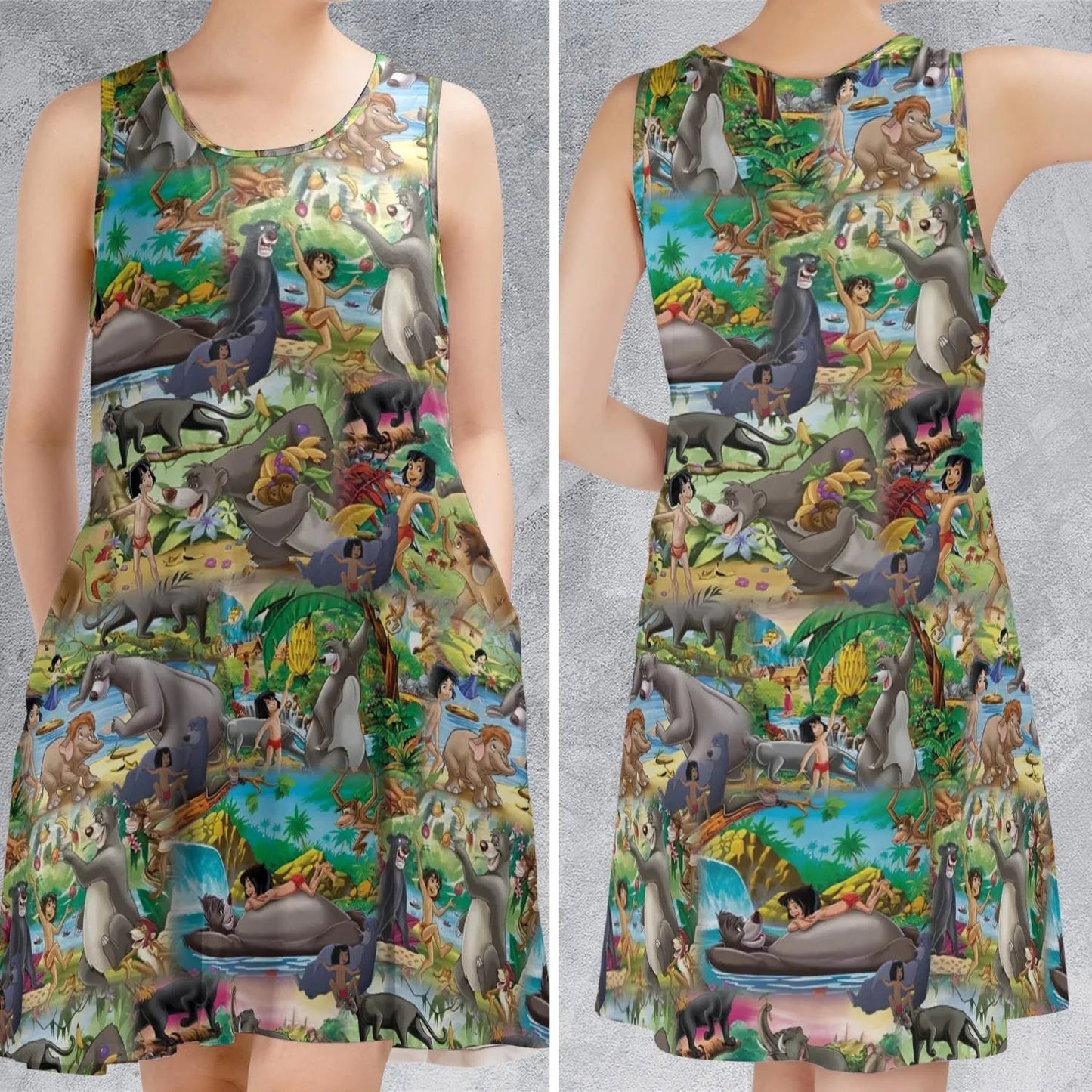 Casual Sleeveless Dress - UDX8H7NF