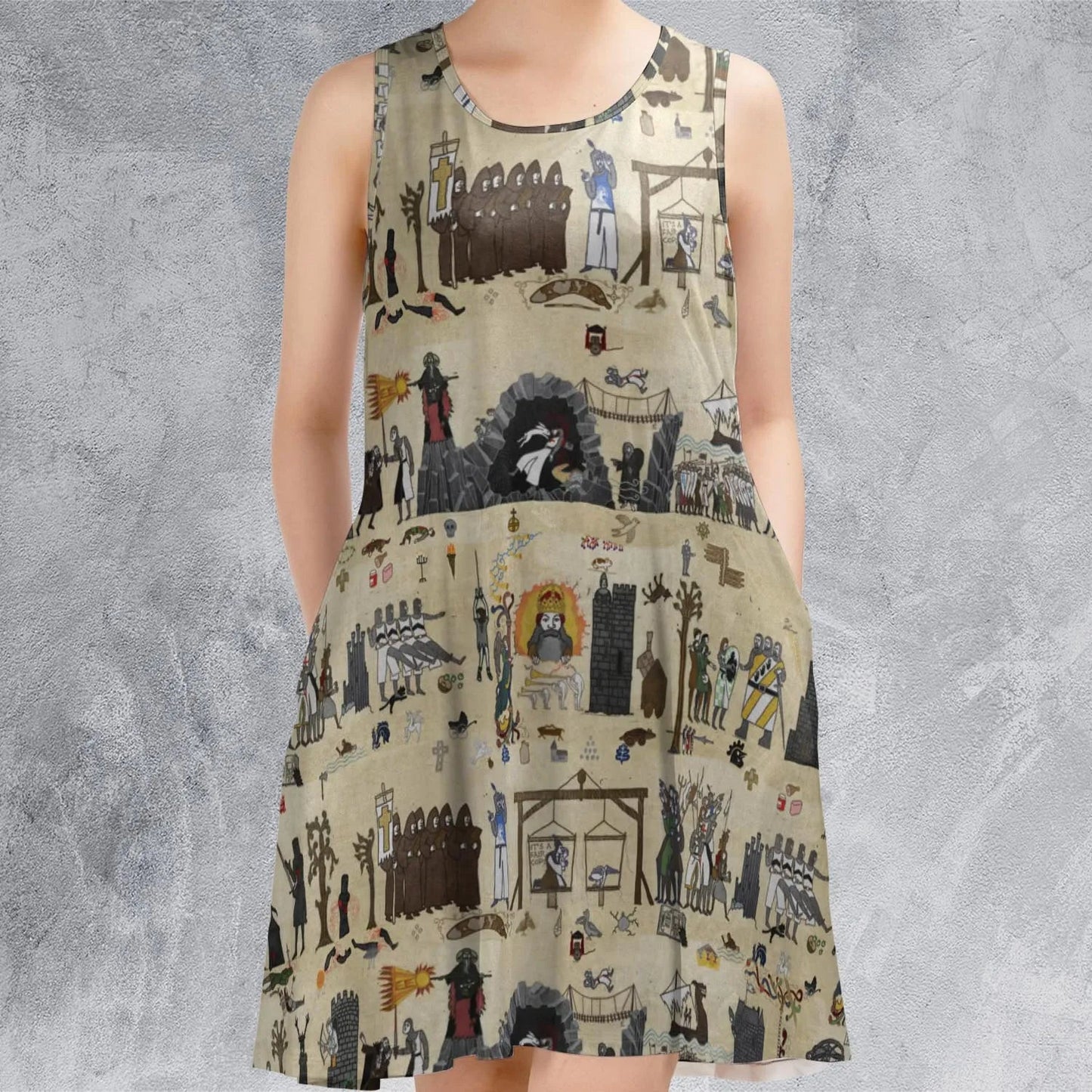 Casual Sleeveless Dress - 43VAGP99