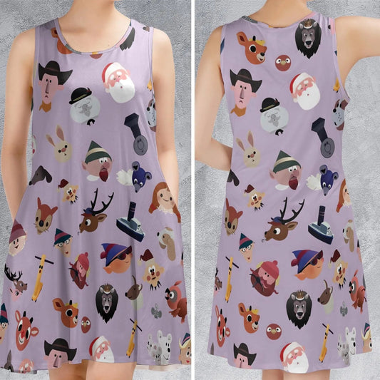 Casual Sleeveless Dress - 1MEVPJC9