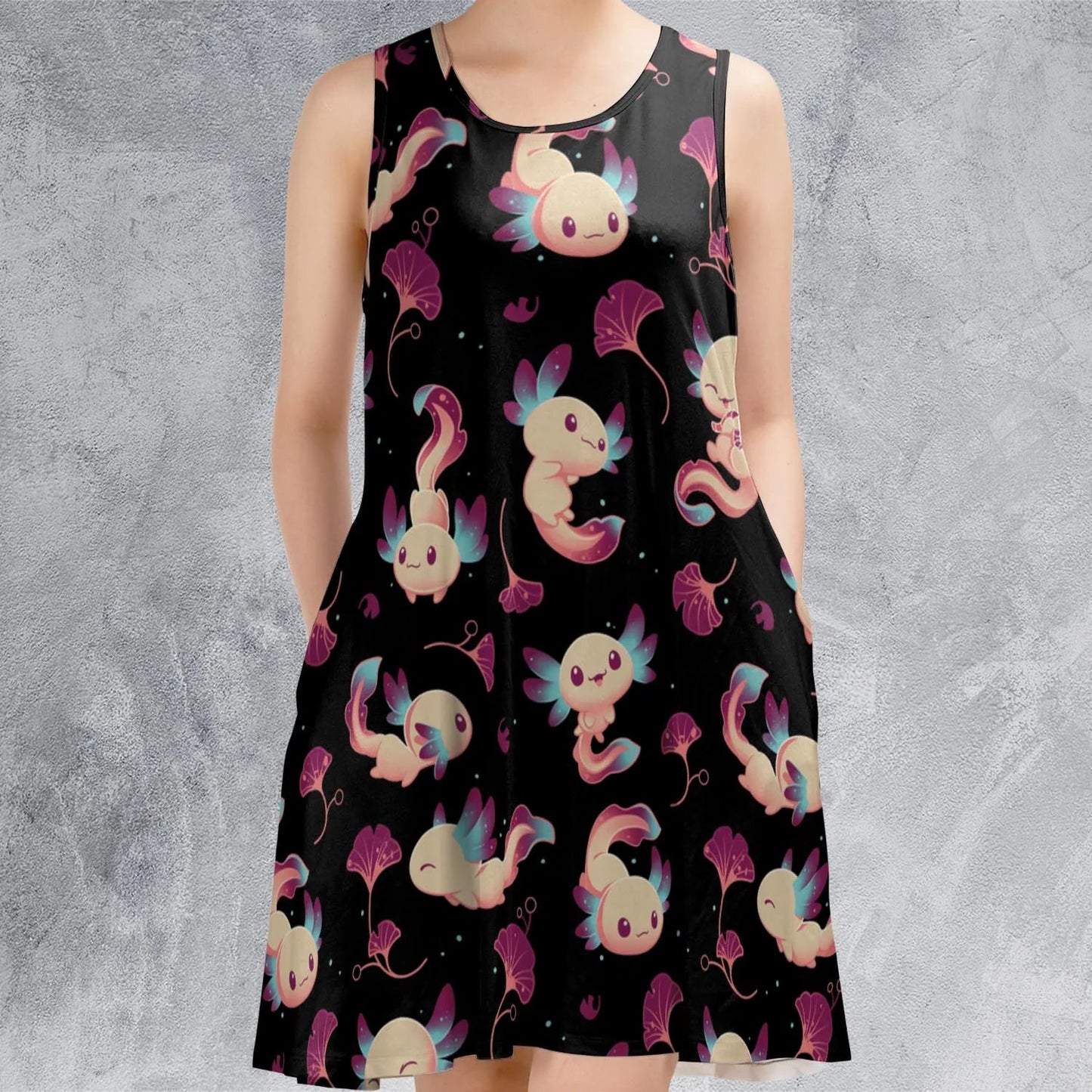 Casual Sleeveless Dress - QH1TMFAW