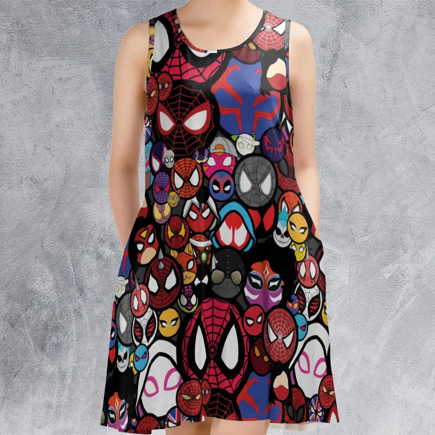 Casual Sleeveless Dress - JREL7U7V