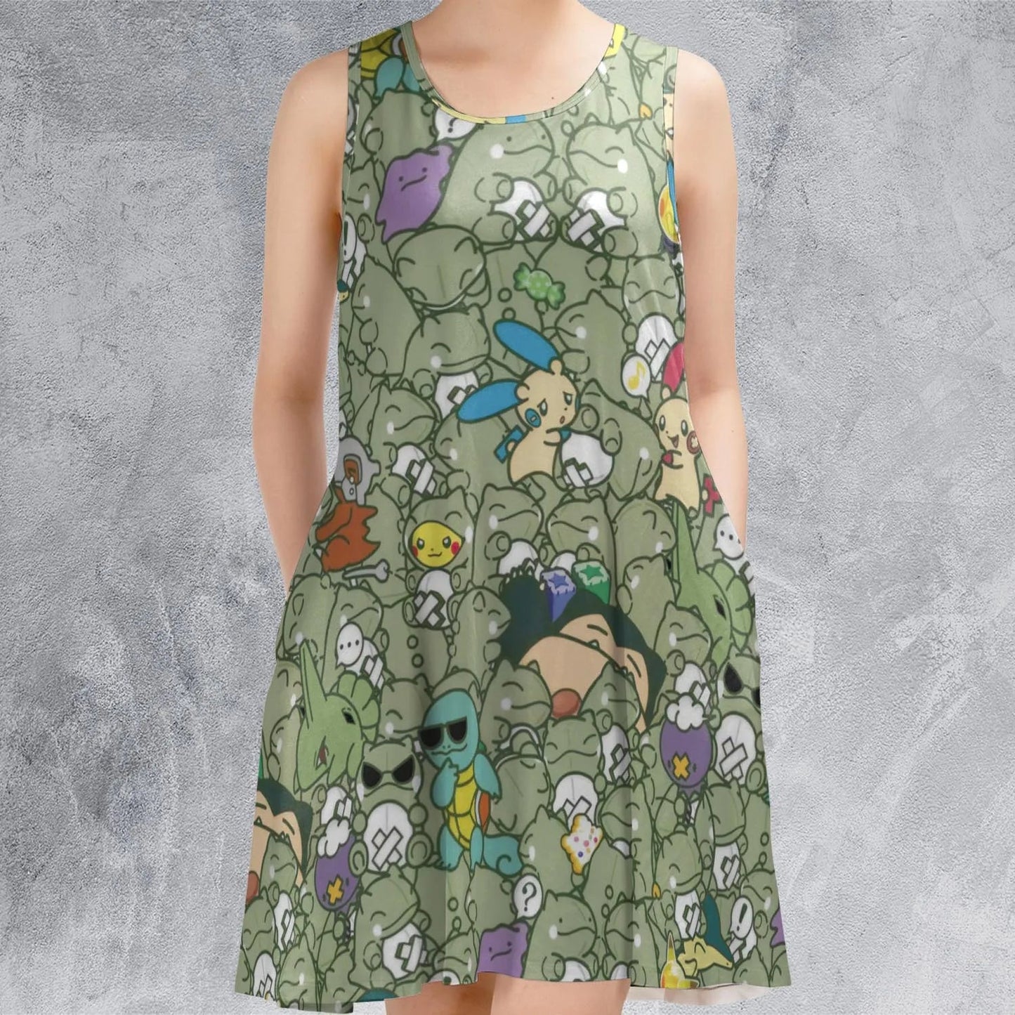 Casual Sleeveless Dress - 9PBD9H4A