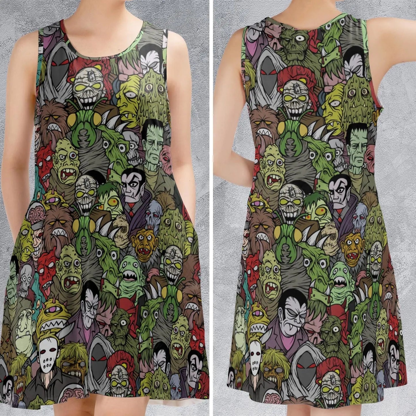 Casual Sleeveless Dress - UCMABBE7