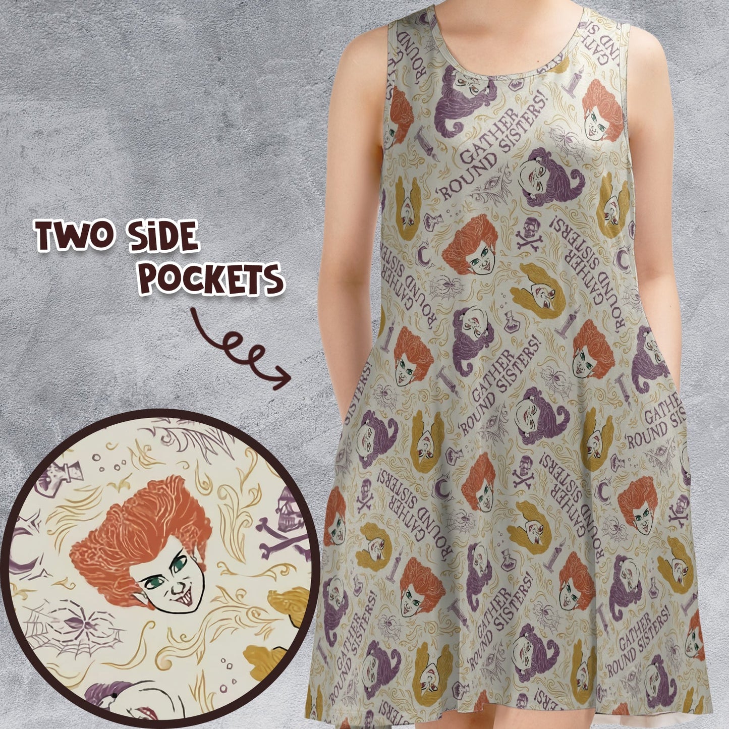 Casual Sleeveless Dress - UBJJVEZM