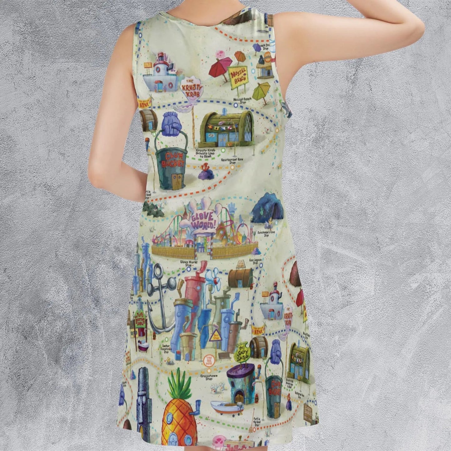 Casual Sleeveless Dress - KV8ZFUJ7
