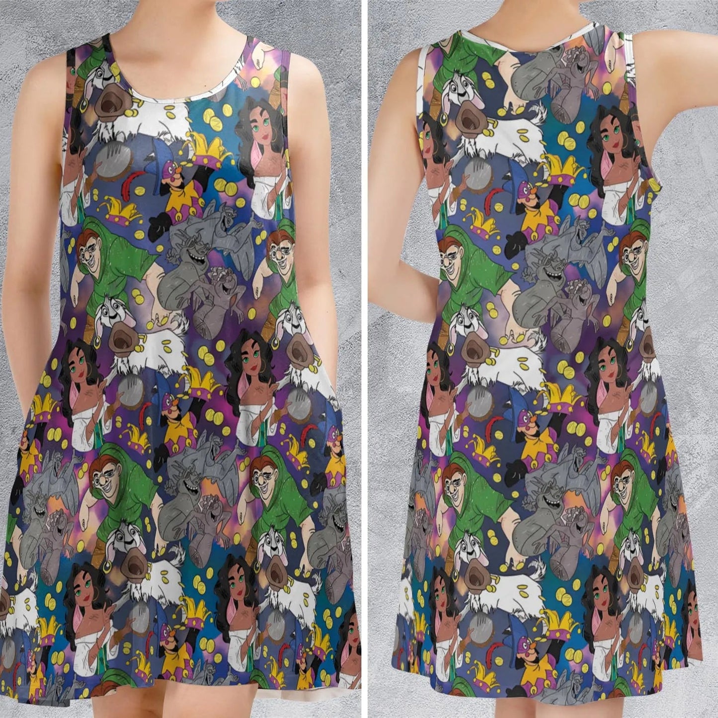 Casual Sleeveless Dress - P8W6DKYL