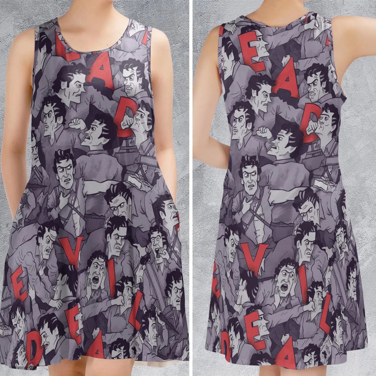 Casual Sleeveless Dress - DEYRB5ET
