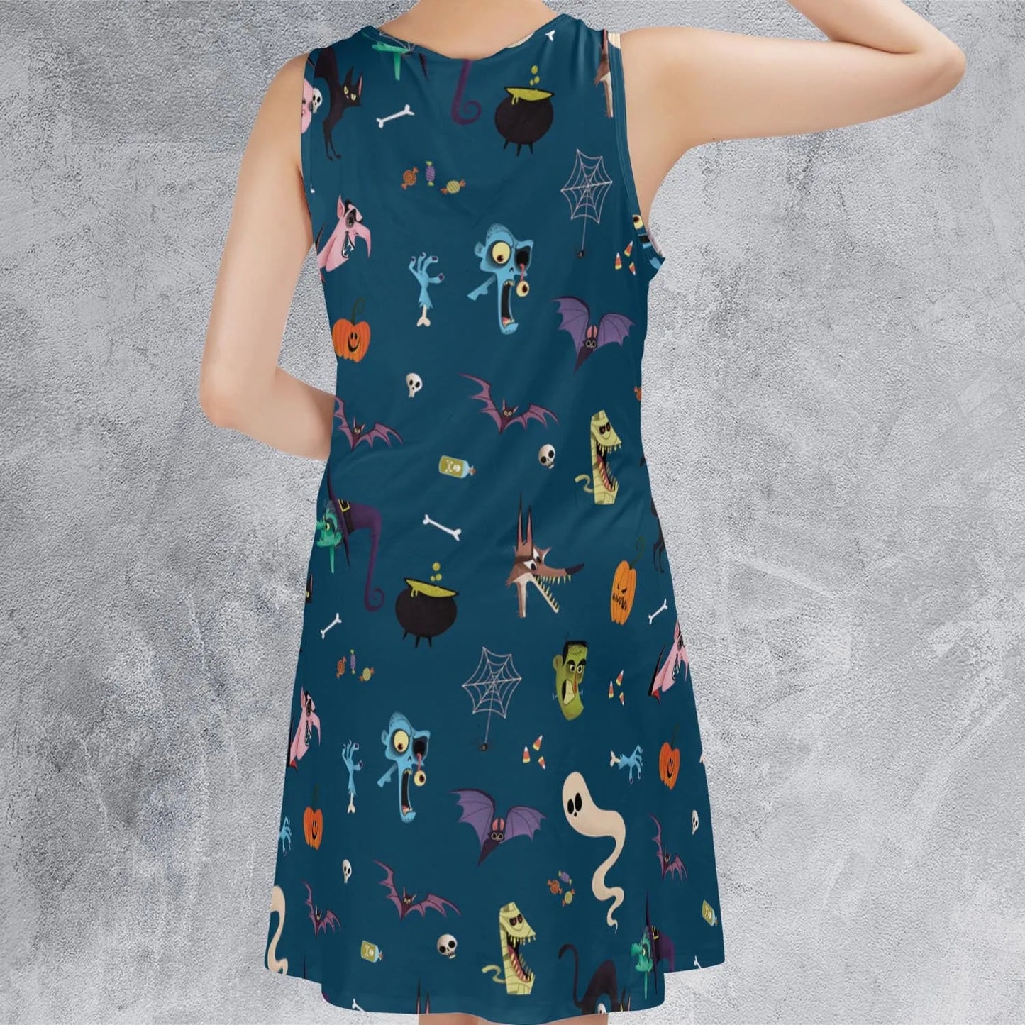 Casual Sleeveless Dress - 9JHJENTA