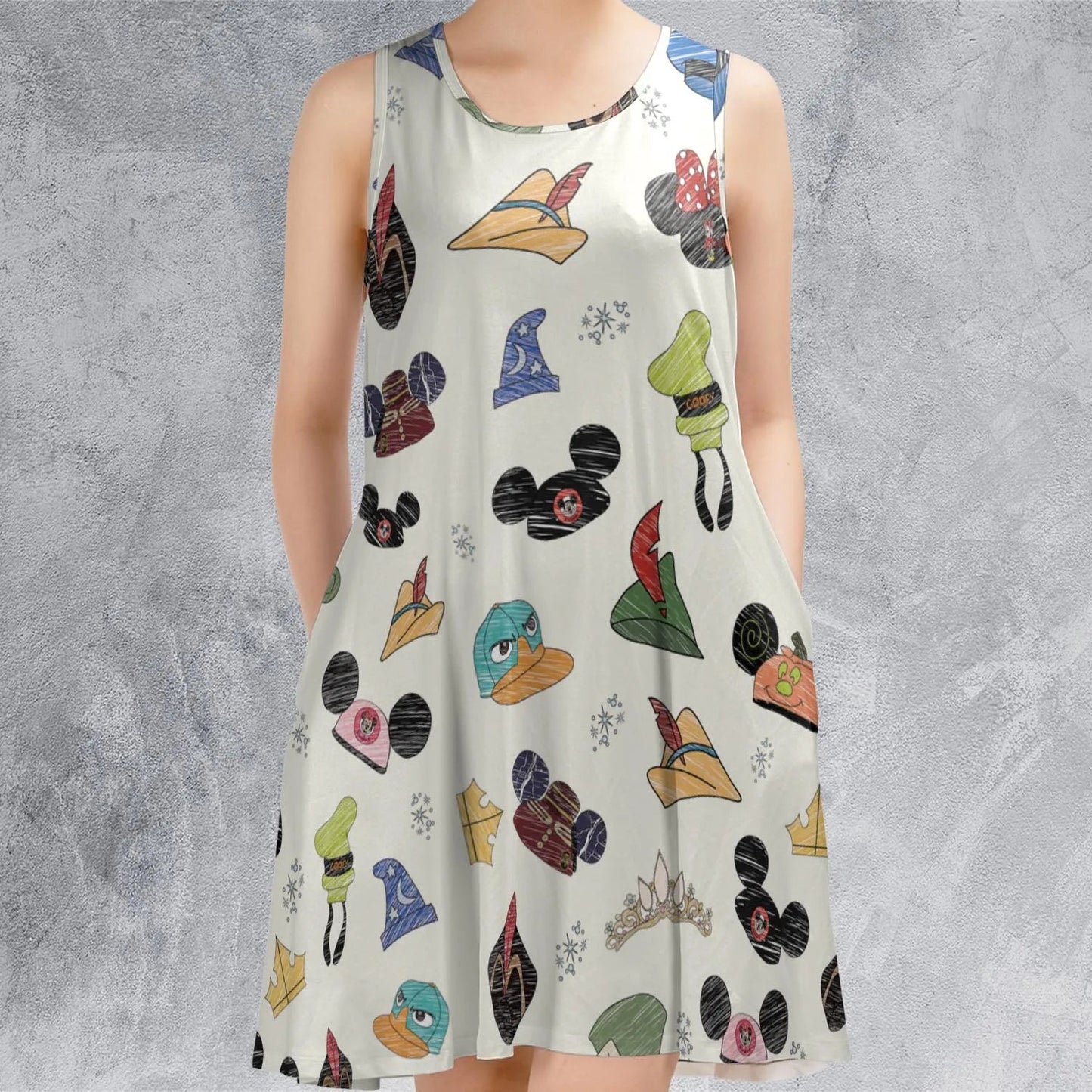 Casual Sleeveless Dress - H2AR5XAM
