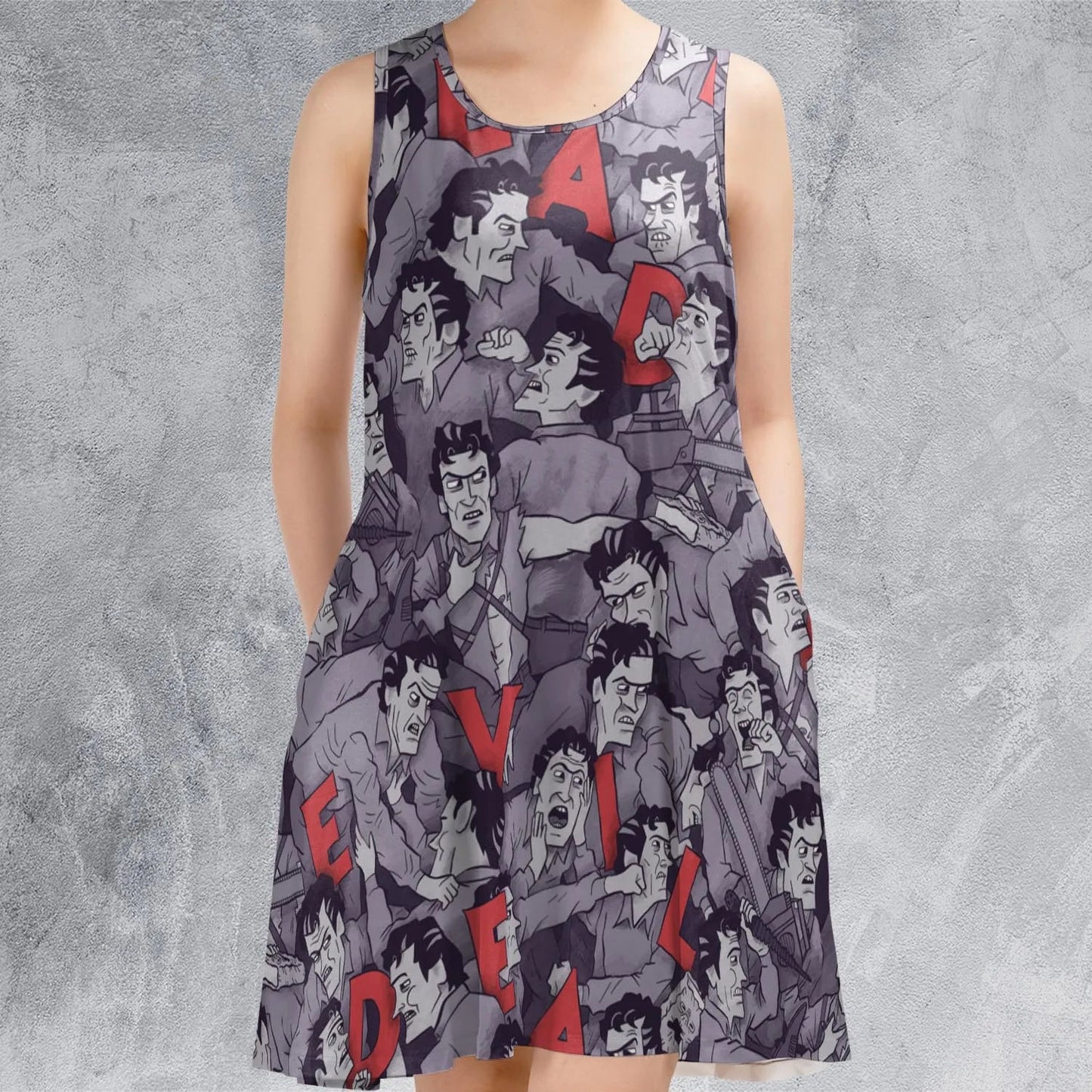 Casual Sleeveless Dress - DEYRB5ET