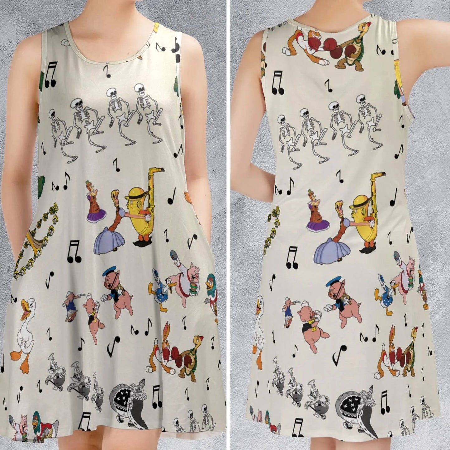 Casual Sleeveless Dress - Y62DMCBX