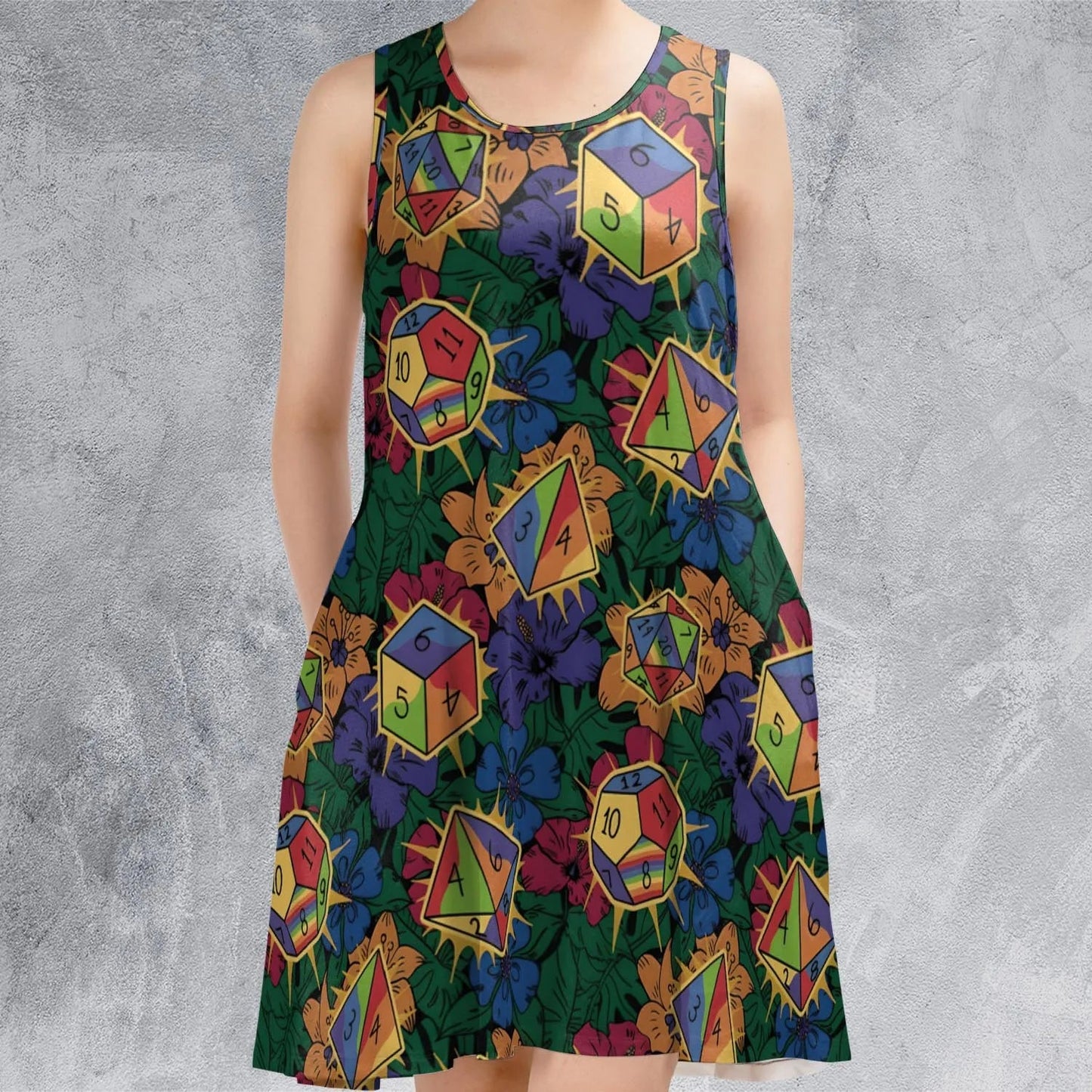 Casual Sleeveless Dress - AFFDRQSP