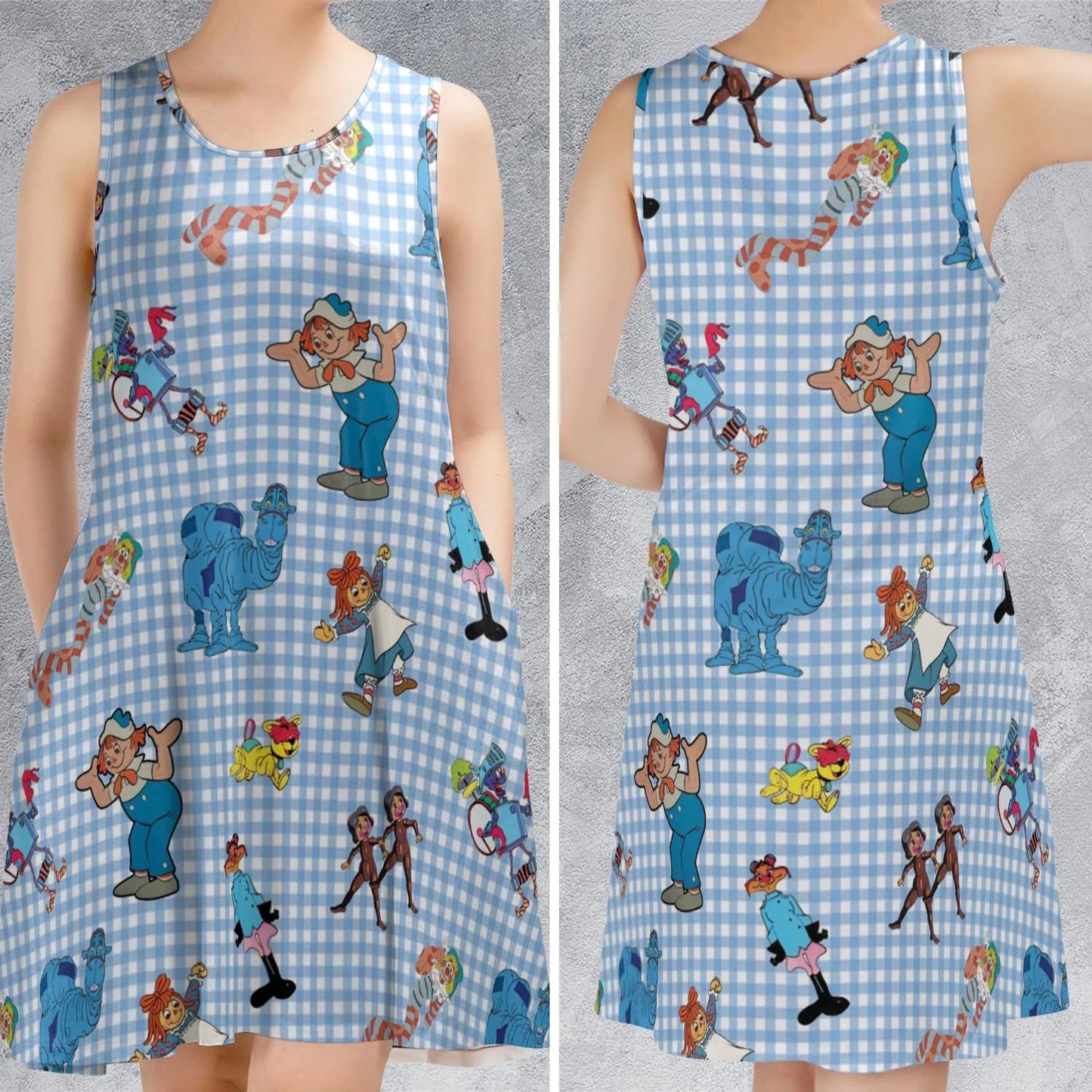 Casual Sleeveless Dress - 7U24TFCD