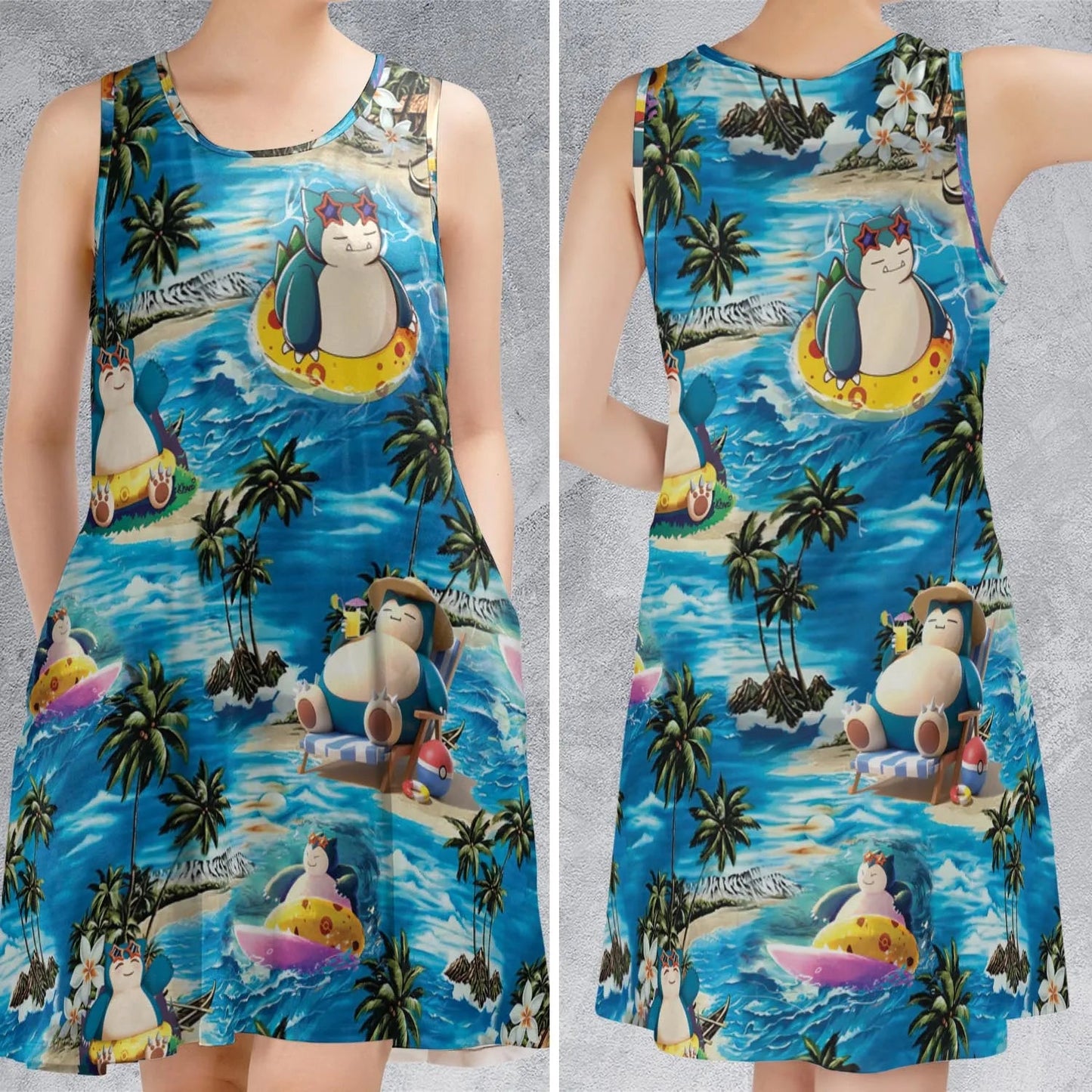 Casual Sleeveless Dress - MQ4D9PYZ
