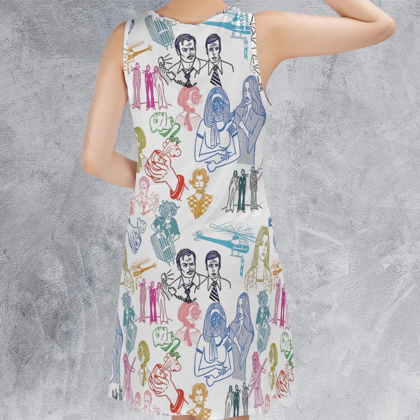 Casual Sleeveless Dress - TH3WS5XB