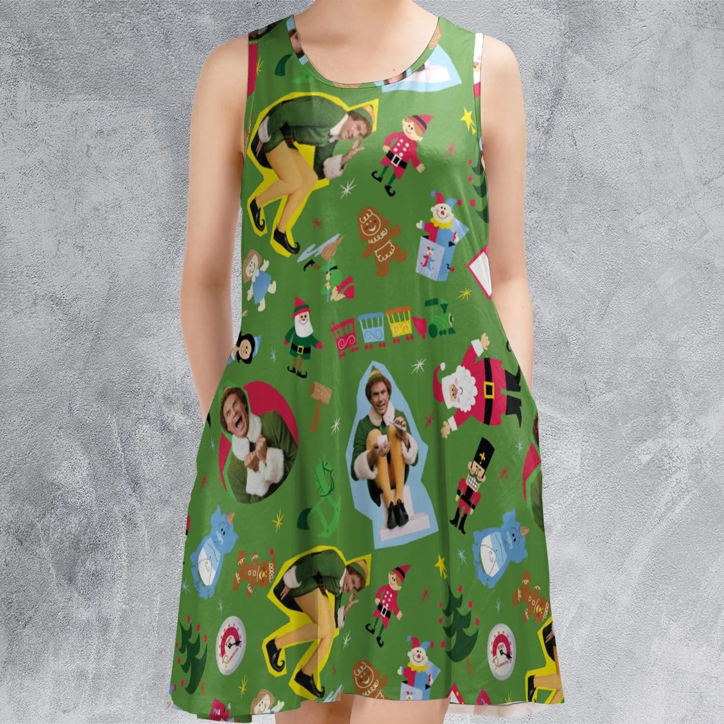 Casual Sleeveless Dress - NPFGDP3T