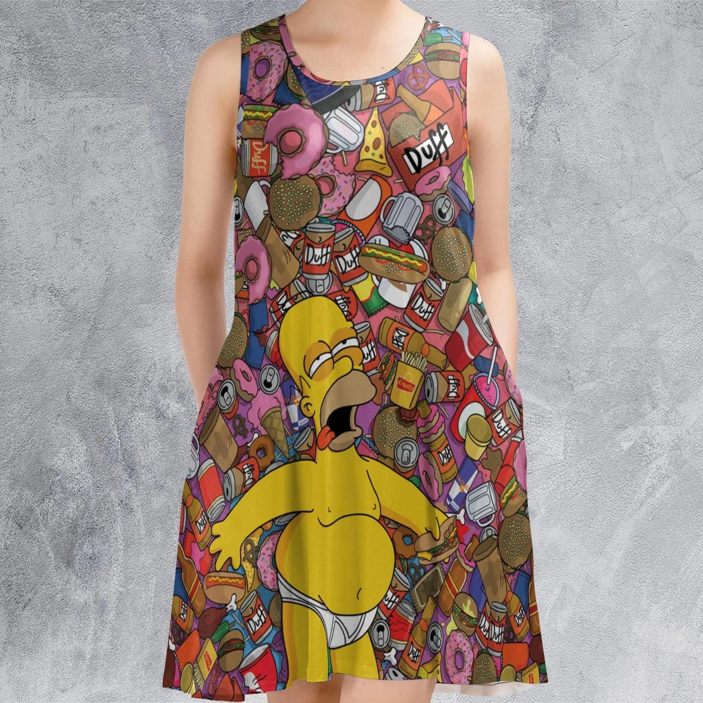Casual Sleeveless Dress - UJDS2FAU