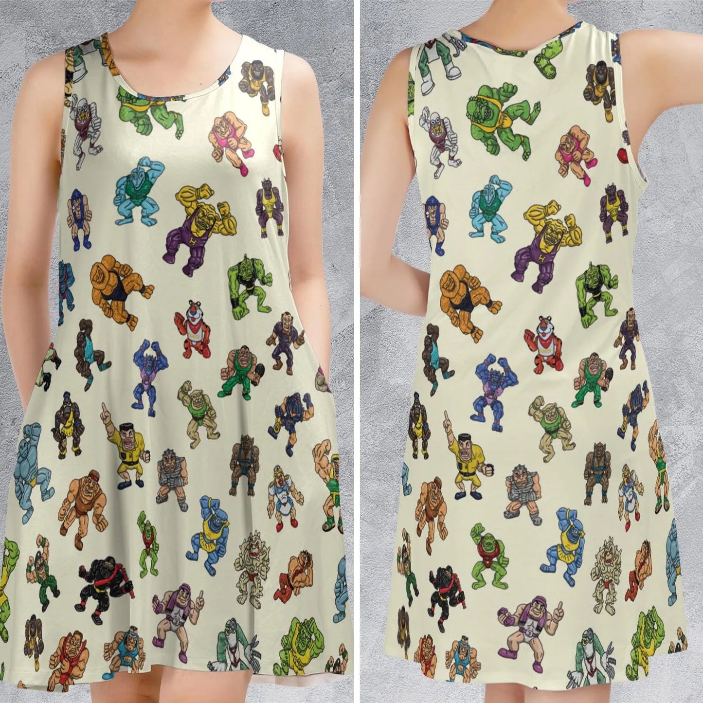Casual Sleeveless Dress - YTM85LS7