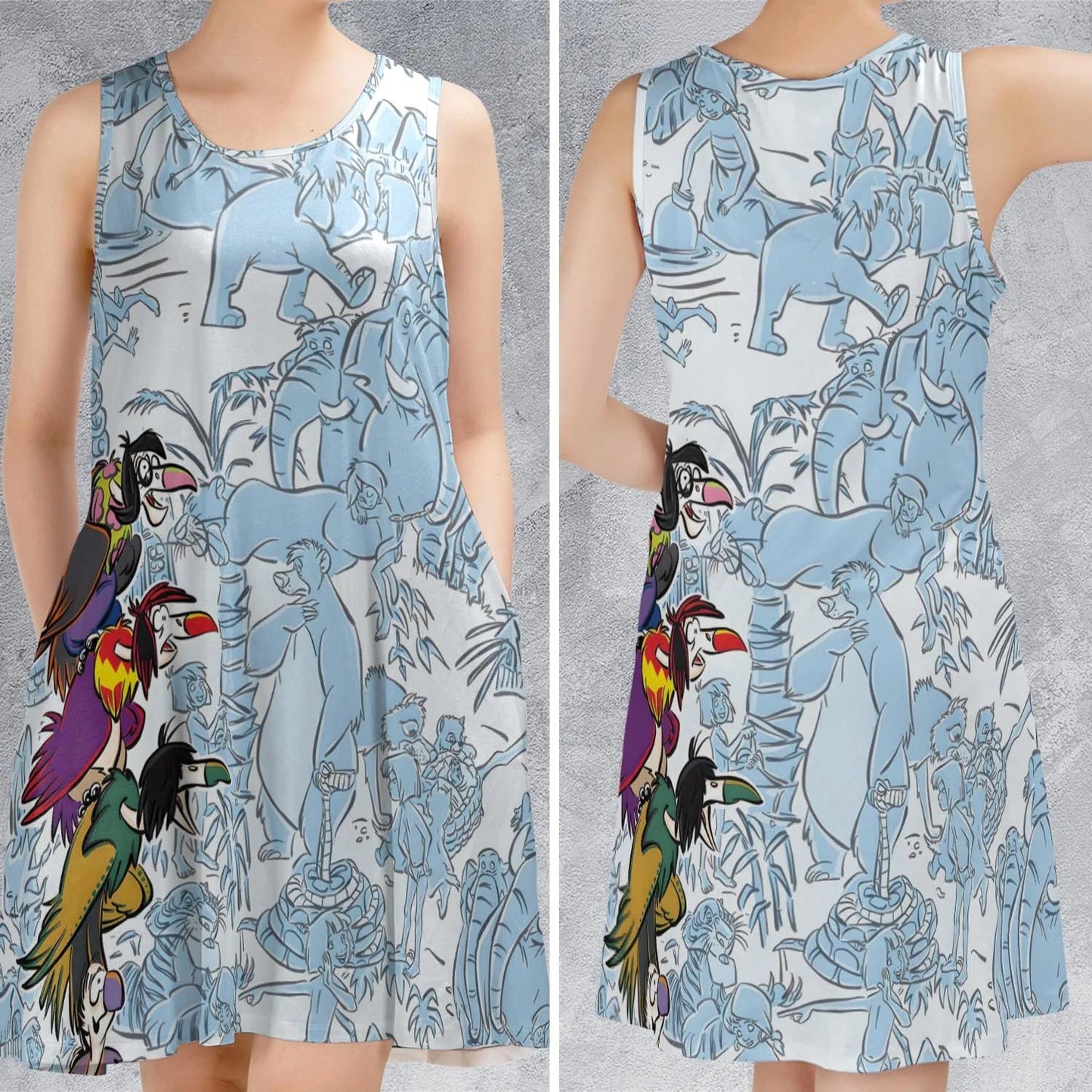 Casual Sleeveless Dress - 5YSNW114