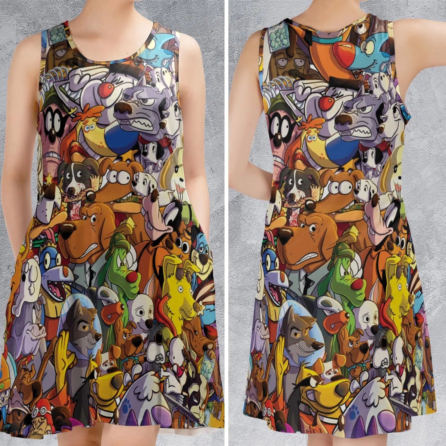 Casual Sleeveless Dress - HKXJBA16