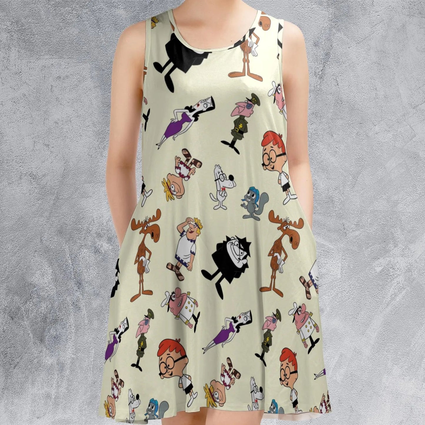 Casual Sleeveless Dress - GBN59WQU
