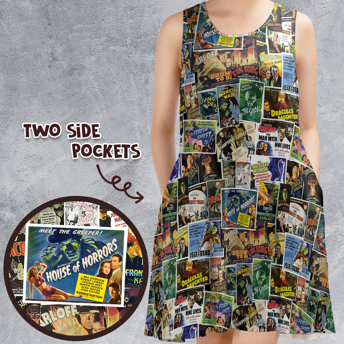 Casual Sleeveless Dress - 95UEFWKH
