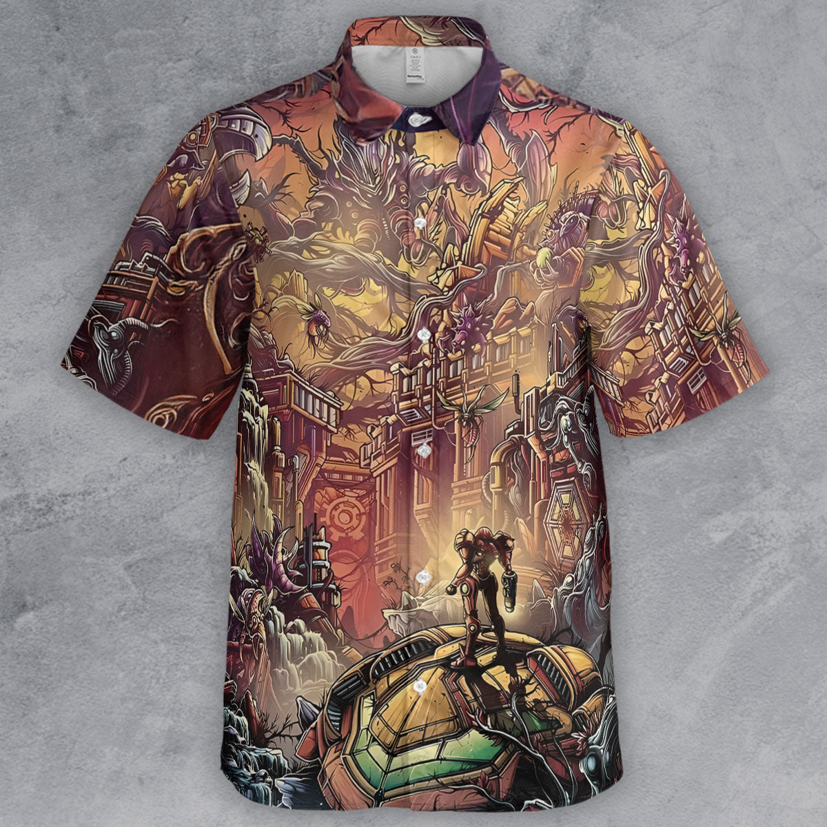 Short Sleeve Button Shirt - B1J9DESR