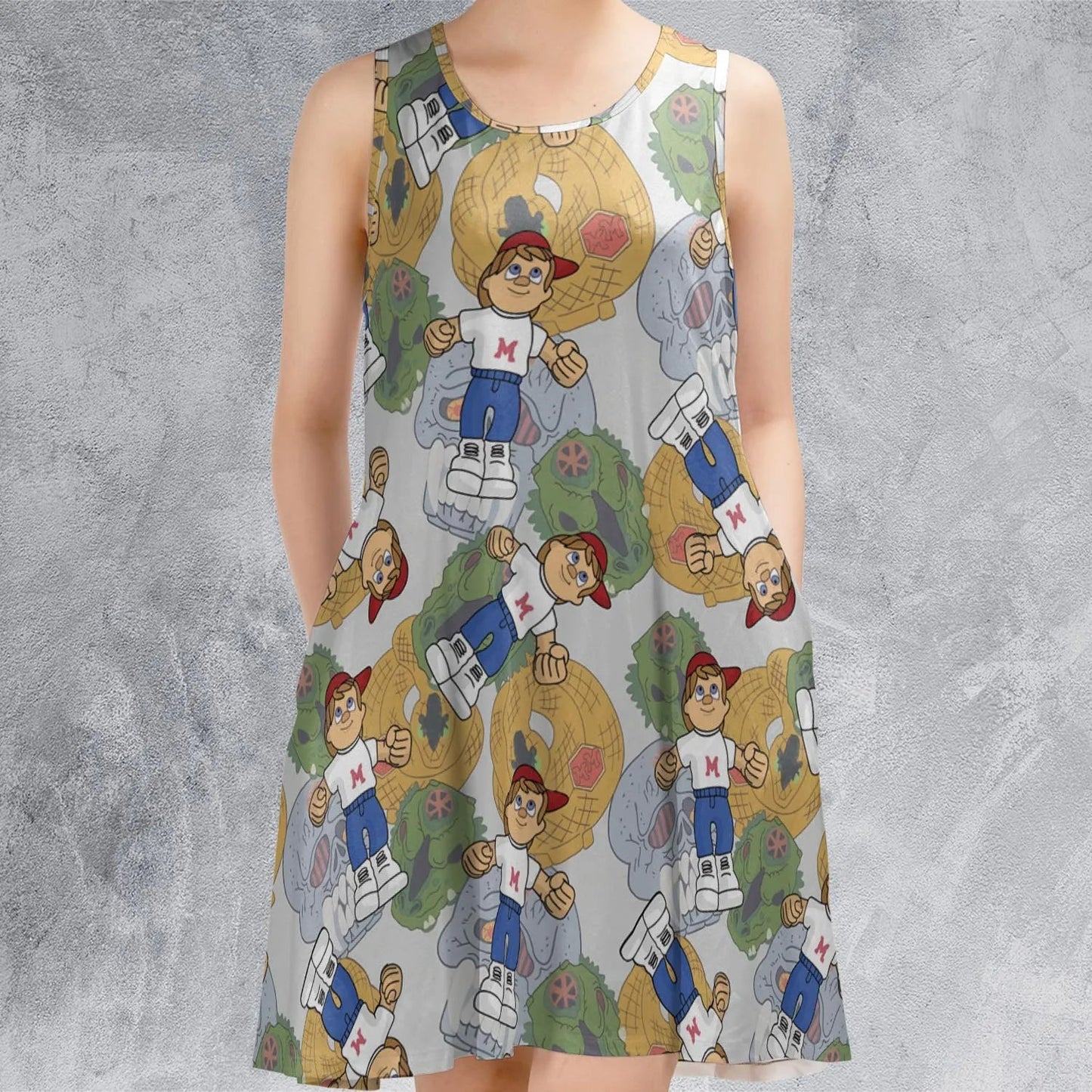 Casual Sleeveless Dress - 1RV1QC6P