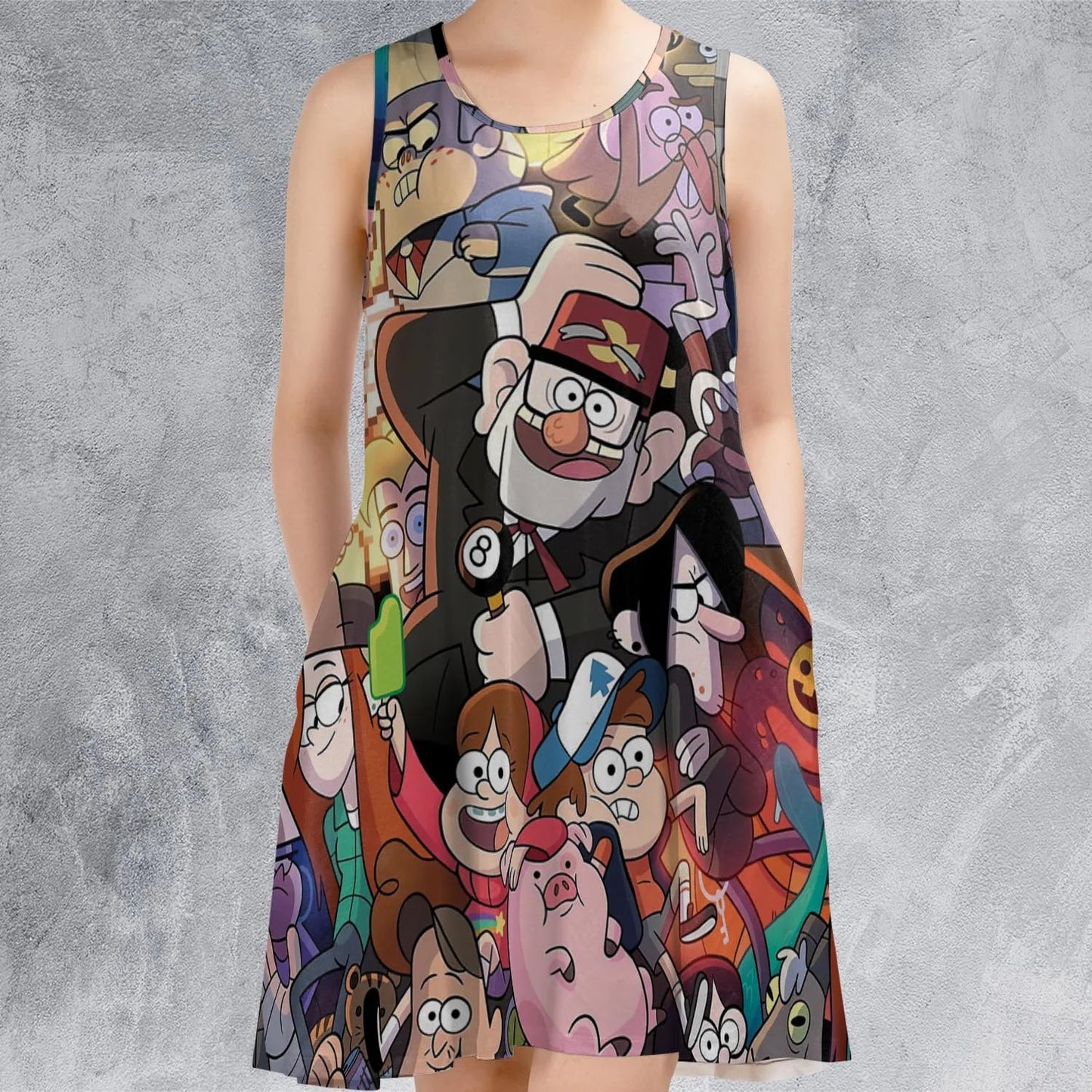Casual Sleeveless Dress - AZ1JQNYJ